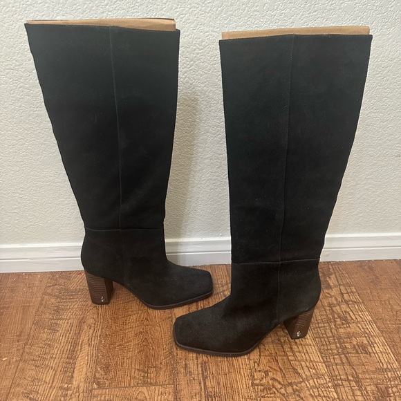 Sam Edelman Black Heeled Boots - Picture 2 of 5